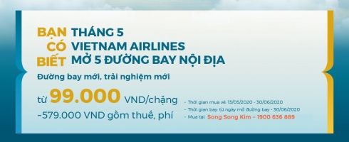 Vietnam Airlines đồng loạt mở thêm nhiều đường bay nội địa mới